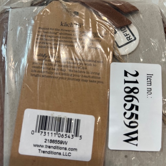 NEW - Catchfly Western Womens Wallet Studs Turq Concho Tan 2186559W RFID - Picture 5 of 7